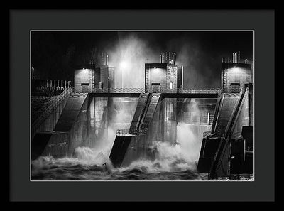 Water and Concrete #1 / Art Photo - Framed Print