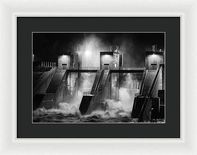 Water and Concrete #1 / Art Photo - Framed Print