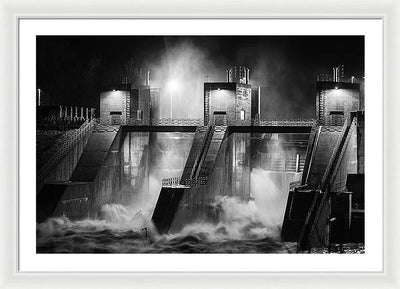 Water and Concrete #1 / Art Photo - Framed Print