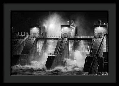 Water and Concrete #1 / Art Photo - Framed Print