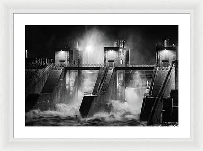 Water and Concrete #1 / Art Photo - Framed Print