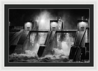 Water and Concrete #1 / Art Photo - Framed Print