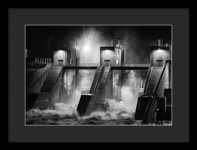 Water and Concrete #1 / Art Photo - Framed Print