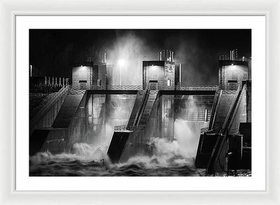 Water and Concrete #1 / Art Photo - Framed Print