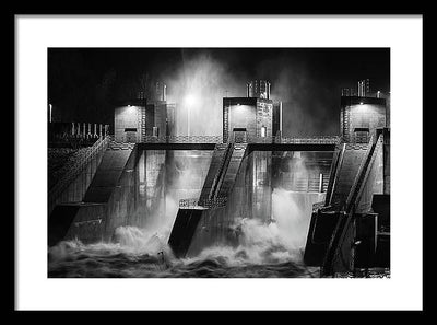 Water and Concrete #1 / Art Photo - Framed Print