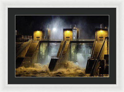 Water and Concrete #2 / Art Photo - Framed Print