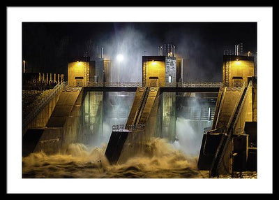 Water and Concrete #2 / Art Photo - Framed Print