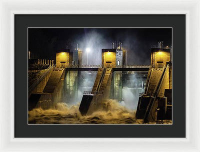 Water and Concrete #2 / Art Photo - Framed Print