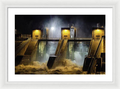 Water and Concrete #2 / Art Photo - Framed Print