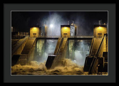 Water and Concrete #2 / Art Photo - Framed Print