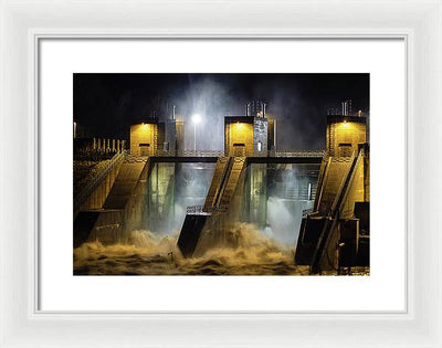 Water and Concrete #2 / Art Photo - Framed Print