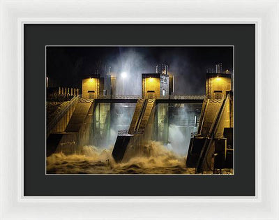 Water and Concrete #2 / Art Photo - Framed Print