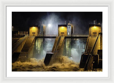 Water and Concrete #2 / Art Photo - Framed Print