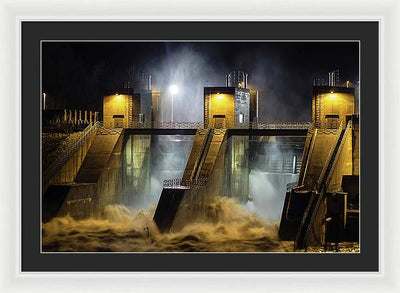 Water and Concrete #2 / Art Photo - Framed Print