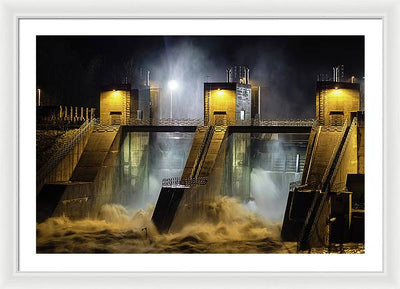 Water and Concrete #2 / Art Photo - Framed Print