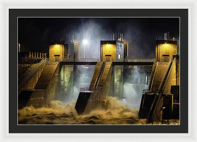 Water and Concrete #2 / Art Photo - Framed Print