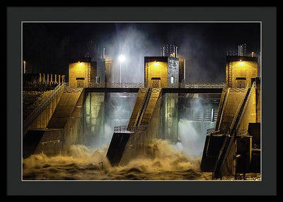 Water and Concrete #2 / Art Photo - Framed Print