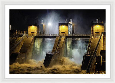 Water and Concrete #2 / Art Photo - Framed Print