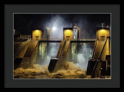 Water and Concrete #2 / Art Photo - Framed Print