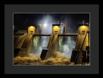 Water and Concrete #2 / Art Photo - Framed Print