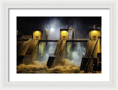 Water and Concrete #2 / Art Photo - Framed Print