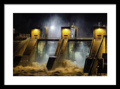 Water and Concrete #2 / Art Photo - Framed Print