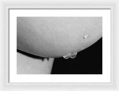 Waterdrops #2 / Art Photo - Framed Print