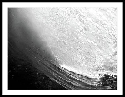 Wave, the Tunnel / Art Photo - Framed Print