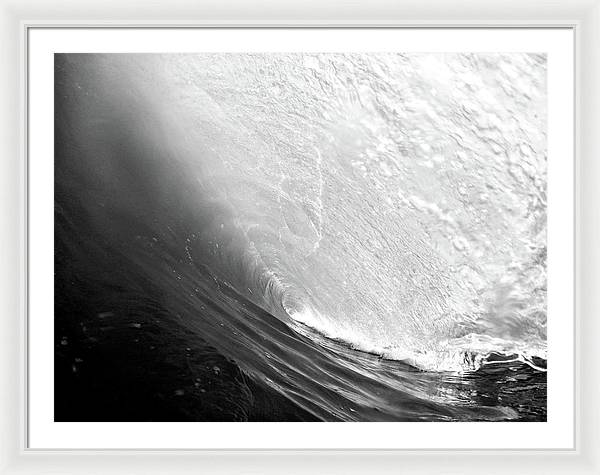 Wave, the Tunnel / Art Photo - Framed Print