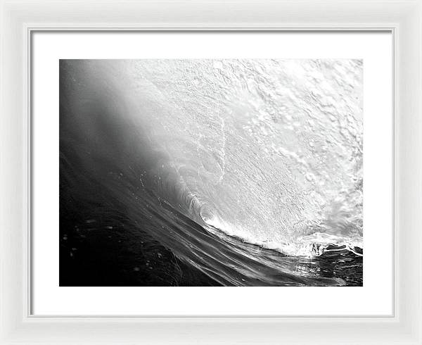 Wave, the Tunnel / Art Photo - Framed Print