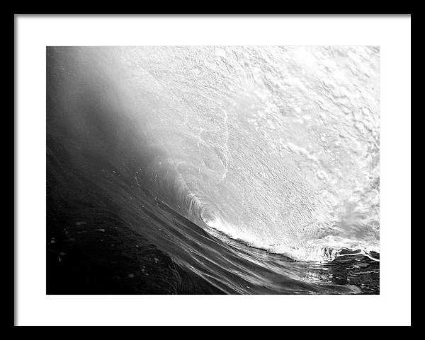 Wave, the Tunnel / Art Photo - Framed Print