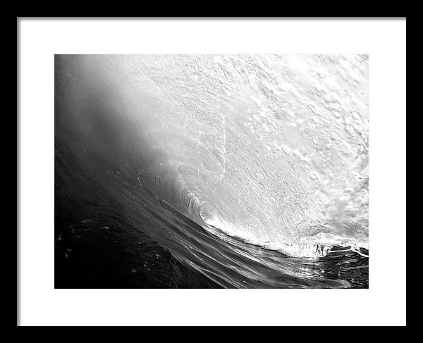 Wave, the Tunnel / Art Photo - Framed Print