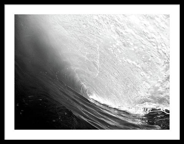 Wave, the Tunnel / Art Photo - Framed Print