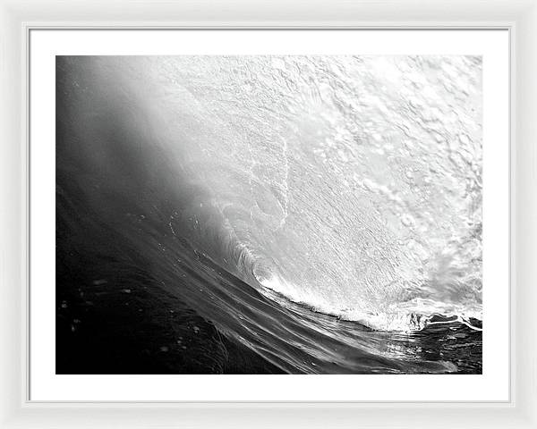 Wave, the Tunnel / Art Photo - Framed Print