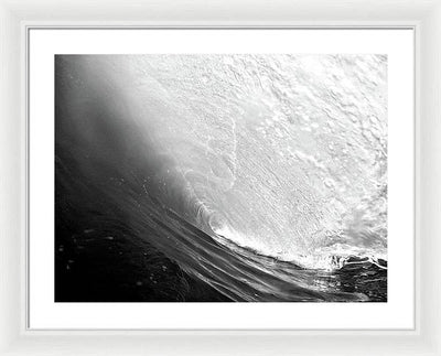 Wave, the Tunnel / Art Photo - Framed Print