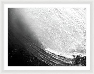 Wave, the Tunnel / Art Photo - Framed Print