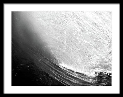 Wave, the Tunnel / Art Photo - Framed Print