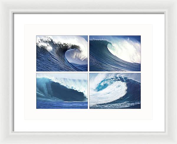 Waves / Art Photo - Framed Print