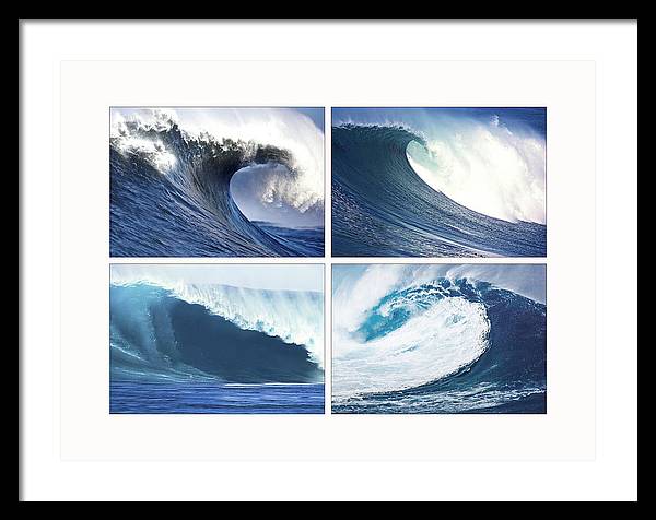 Waves / Art Photo - Framed Print