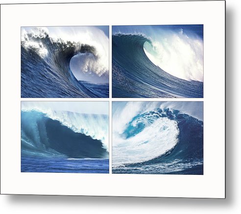 Waves / Art Photo - Metal Print