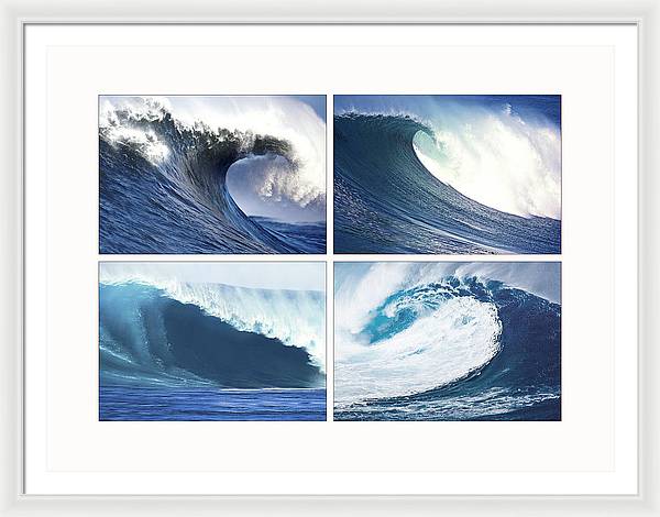 Waves / Art Photo - Framed Print