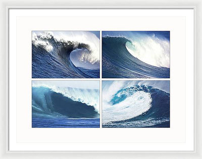 Waves / Art Photo - Framed Print