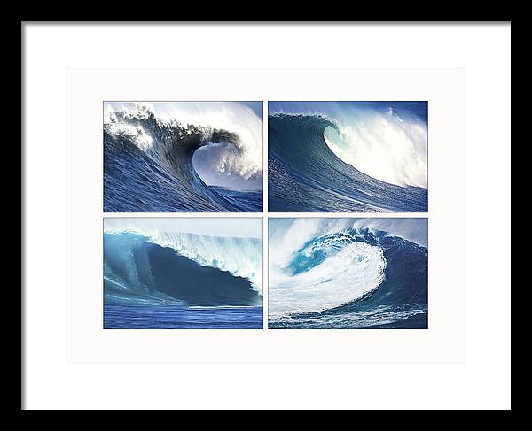 Waves / Art Photo - Framed Print