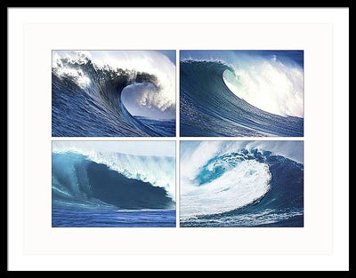 Waves / Art Photo - Framed Print