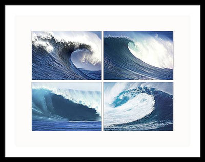 Waves / Art Photo - Framed Print