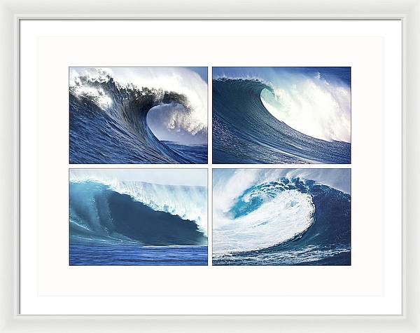 Waves / Art Photo - Framed Print