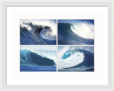 Waves / Art Photo - Framed Print