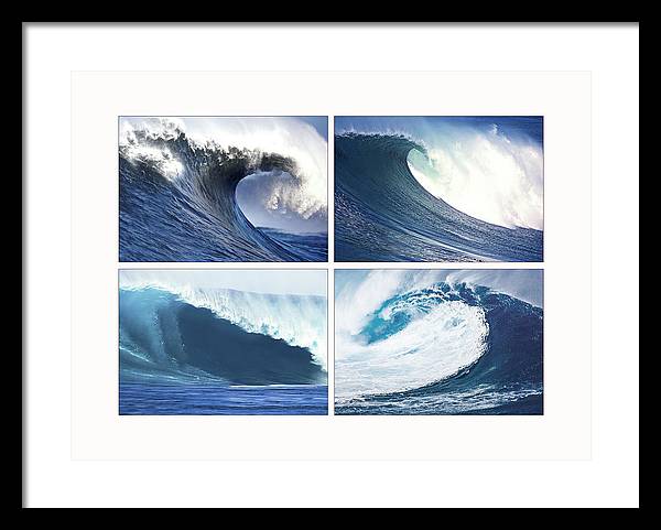 Waves / Art Photo - Framed Print