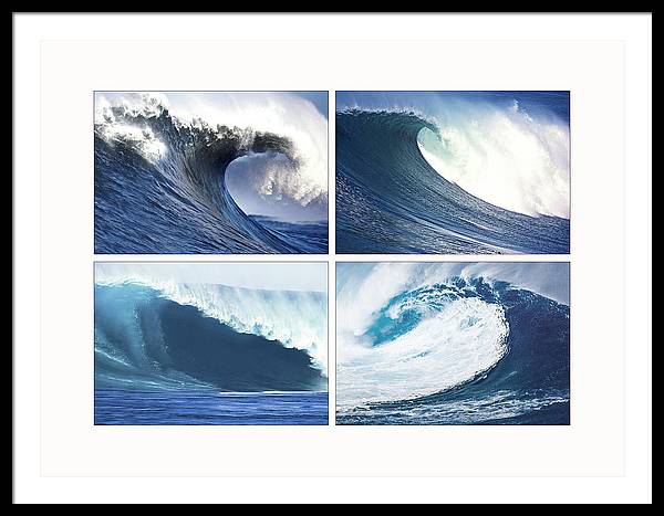 Waves / Art Photo - Framed Print