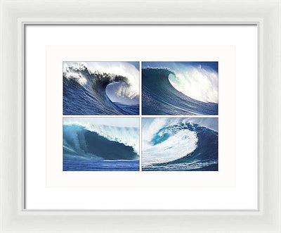 Waves / Art Photo - Framed Print